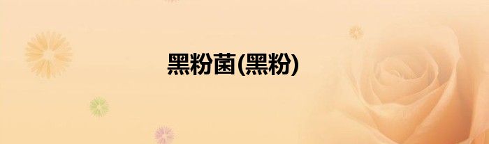 黑粉菌(黑粉)