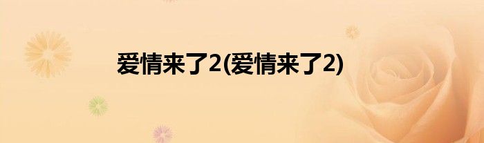 爱情来了2(爱情来了2)