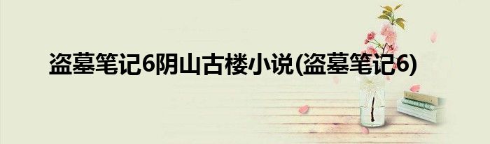 盗墓笔记6阴山古楼小说(盗墓笔记6)