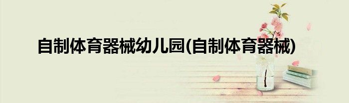 自制体育器械幼儿园(自制体育器械)