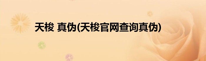 天梭 真伪(天梭官网查询真伪)