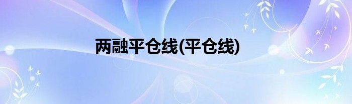 两融平仓线(平仓线)