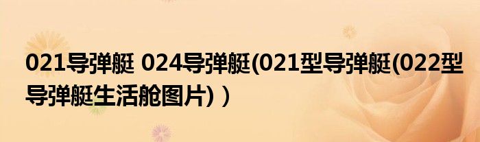 021导弹艇 024导弹艇(021型导弹艇(022型导弹艇生活舱图片)）