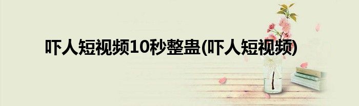 吓人短视频10秒整蛊(吓人短视频)