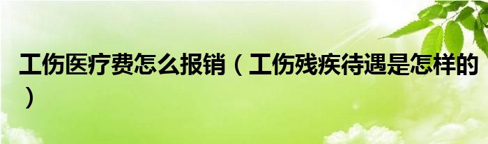 工伤医疗费怎么报销（工伤残疾待遇是怎样的）