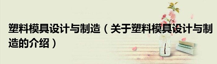 塑料模具设计与制造（关于塑料模具设计与制造的介绍）
