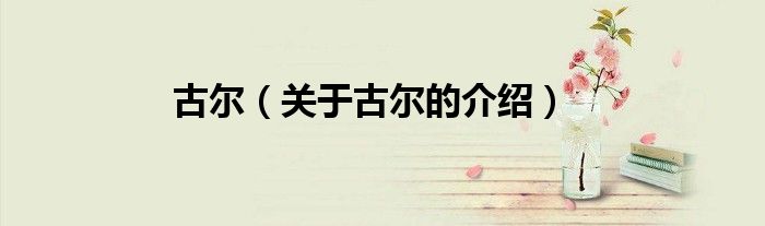 古尔（关于古尔的介绍）