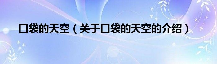 口袋的天空（关于口袋的天空的介绍）