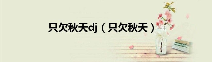 只欠秋天dj（只欠秋天）