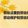 劳动法里的劳动保护和劳动条件指的是什么呢（劳动法里的劳动保护和劳动条件指的是什么）