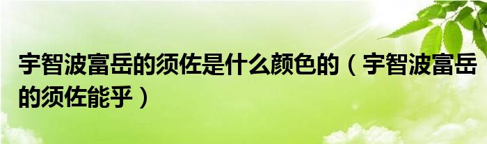 宇智波富岳的须佐是什么颜色的（宇智波富岳的须佐能乎）
