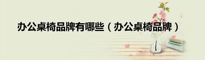 办公桌椅品牌有哪些（办公桌椅品牌）