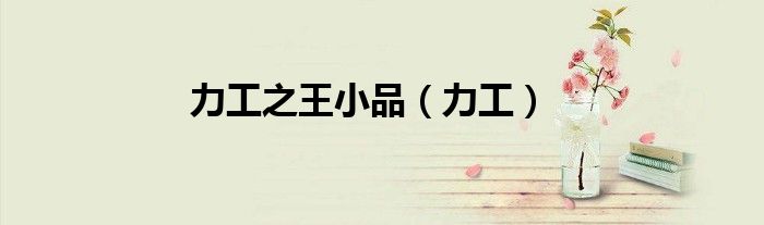 力工之王小品（力工）