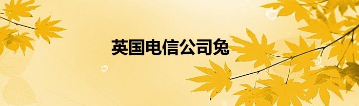 英国电信公司兔