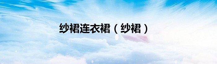 纱裙连衣裙（纱裙）