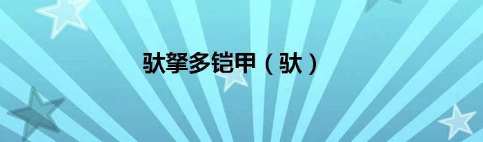 驮拏多铠甲（驮）