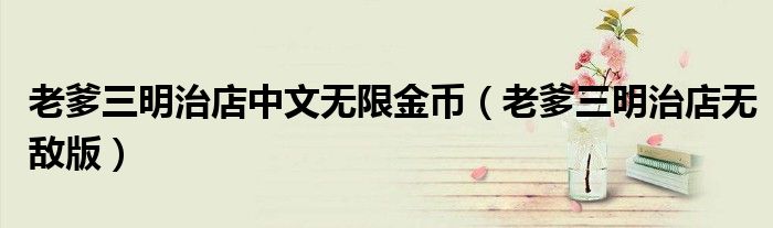 老爹三明治店中文无限金币（老爹三明治店无敌版）