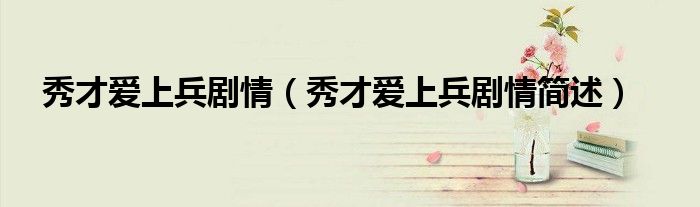 秀才爱上兵剧情（秀才爱上兵剧情简述）