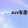 suv车是什么意思（suv车的介绍）