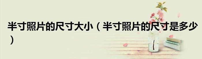 半寸照片的尺寸大小（半寸照片的尺寸是多少）