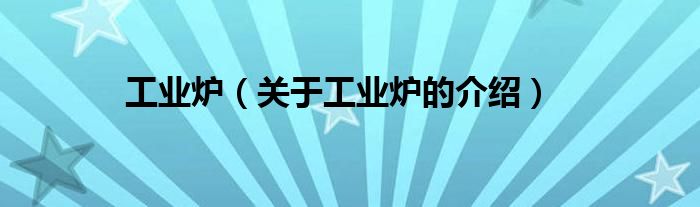 工业炉（关于工业炉的介绍）