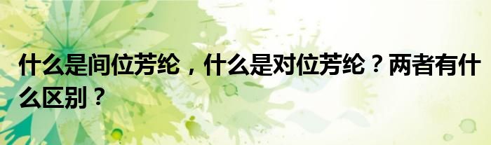 什么是间位芳纶，什么是对位芳纶？两者有什么区别？