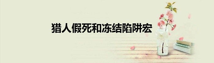 猎人假死和冻结陷阱宏