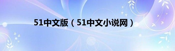 51中文版（51中文小说网）