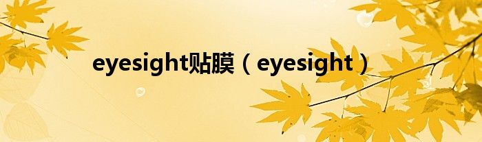 eyesight贴膜（eyesight）
