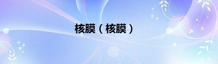 核膜（核膜）