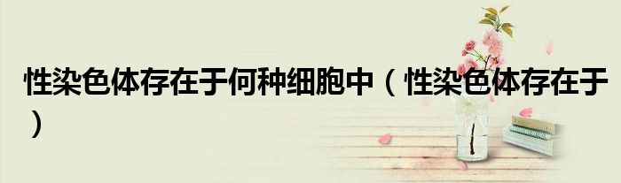 性染色体存在于何种细胞中（性染色体存在于）