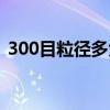 300目粒径多大（300目的粒径是多少微米）