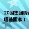 20国集团峰会2022有哪些国家（20国集团有哪些国家）