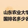 山东农业大学是一本还是二本学校是几本在全国排名多少名