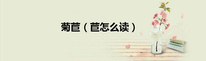 菊苣（苣怎么读）