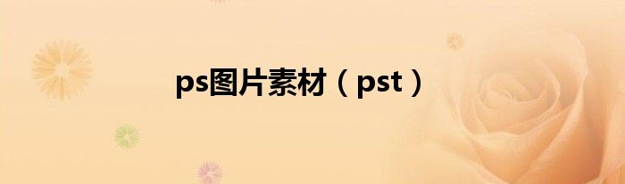 ps图片素材（pst）