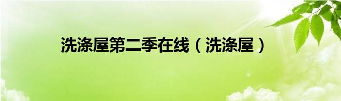 洗涤屋第二季在线（洗涤屋）