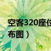 空客320座位分布图窗户（空客320中座位分布图）