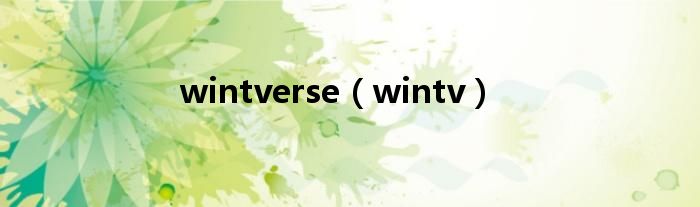 wintverse（wintv）
