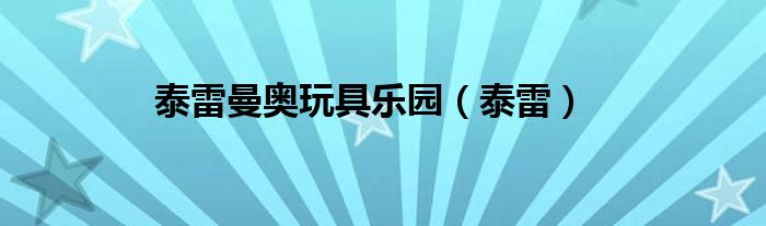 泰雷曼奥玩具乐园（泰雷）