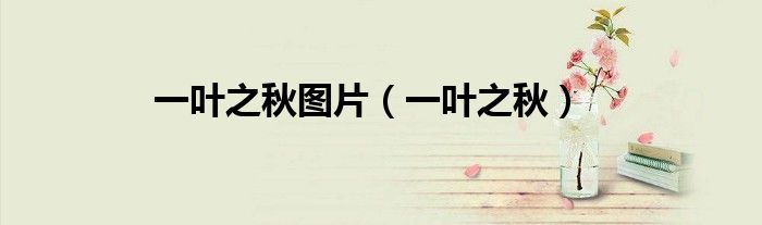 一叶之秋图片（一叶之秋）