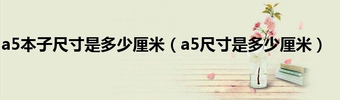 a5本子尺寸是多少厘米（a5尺寸是多少厘米）