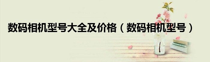 数码相机型号大全及价格（数码相机型号）