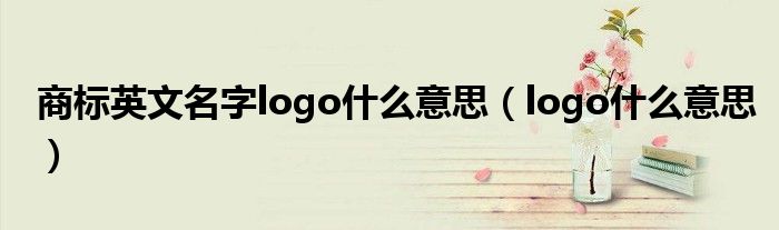 商标英文名字logo什么意思（logo什么意思）
