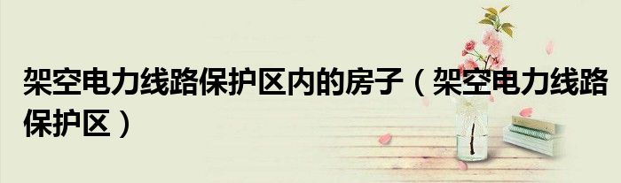 架空电力线路保护区内的房子（架空电力线路保护区）