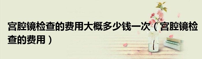宫腔镜检查的费用大概多少钱一次（宫腔镜检查的费用）