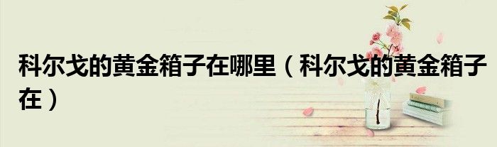科尔戈的黄金箱子在哪里（科尔戈的黄金箱子在）