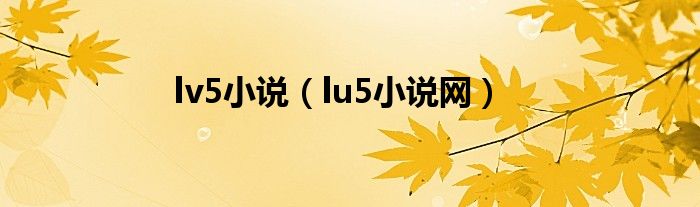 lv5小说（lu5小说网）