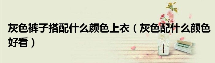 灰色裤子搭配什么颜色上衣（灰色配什么颜色好看）