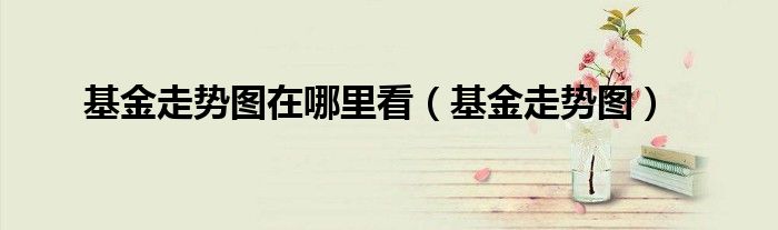 基金走势图在哪里看（基金走势图）